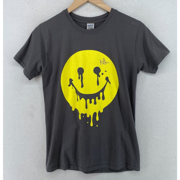 Gildan Other - HOODIE ALLEN Shirt Adult S HAPPY CAMPER TOUR Concert Merch Autographed Cotton